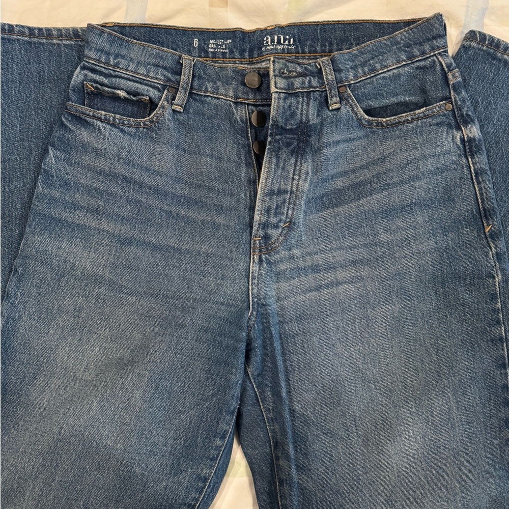 Women’s Ana Blue Jeans High rise straight leg